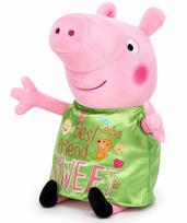 Peppa Pig pliušinis žaislas su žalia suknele „Sweet Friend”, 30 cm