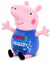 Peppa Pig pliušinis žaislas su dinozauriuko iliustracija „Dinos”, 30 cm