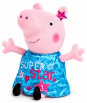 Peppa Pig pliušinis žaislas su žvaigždėta suknele „Superstar”, 30 cm
