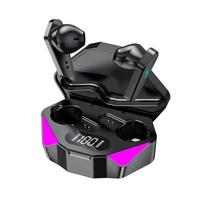 Žaidimų ausinės Belaidės Bluetooth ausinės su mikrofonu Žemi garsai 9D stereo muzika HiFi ausinės žaidėjams Visiems telefonams juoda