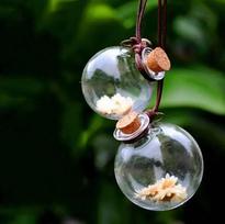 Hanging Perfume Pendant Fragrance Air Freshener Empty Glass Bottle for Essential Oils Diffuser Automobiles Ornaments Wind Chimes