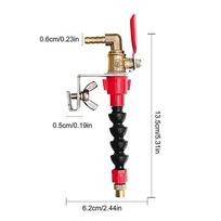 1Pc System Nozzle Coolant Misting Dust-proof Dust Remover Water Sprayer For Marble Tile Cutting Machine Angle Grinder Cutter gray