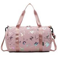 Girl Boy Gym Yoga Sport Dance Bag with Separate Dry Wet Pocket Ballet Bag Adjustable Straps Athletic Bags Weekender Travel Bag rožinė