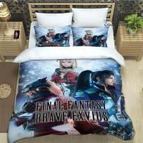 Game FINAL FANTASY Print Bedding Sets exquisite bed supplies set duvet cover bed comforter set bedding set luxury birthday gift EU Single 135x200cm
