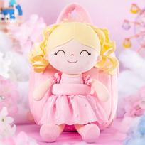 9 Inches Girls Backpacks Plush Princess Dolls Backpack Baby Girls PurPle Frist Birthday Gift for Little Girls United States