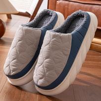 Fashion KIDMI Furry Men's Slippers EVA Foam Comfort Home Slides Thick Bottom Soft Sole Indoor Slides Fluffy Cozy Warm Men's Slippers 36-37 šviesiai pilka spalva