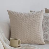 Cream-style Pillows, Light Luxury and High-end Pillow Cases, Sofa Living Room Pillows, Bay Window Decoration Cushions with Pillow Cores 45x45cm [Pillowcase only]