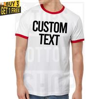Individualus tekstas Ringer T-shirt, Personalizuotas tekstas, Pridėkite savo tekstą 3XL