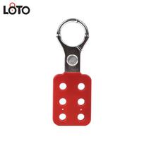 LOTO Zinc Alloy Six-Hole Safety Lockout Hasp with 1-inch Thin Shackle