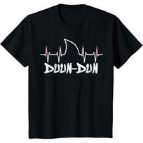 Shark Heartbeat Week Duun Dun Funny Gift t shirt Vintage Graphic Tee 100 cotton printed clothes All size Tops S6XL S