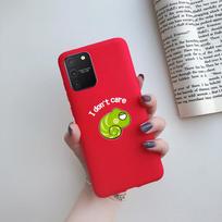 For Samsung Galaxy S10 Lite Case on Samsung Note 10 Lite S 10 Lite Cover Simple Solid Matte Soft Silicone Back Cover Phone Cases For Note 10 Lite