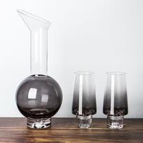 French Wine Set: Decanter, Kettle, Dispenser, Glasses, and Bottle Ornaments.