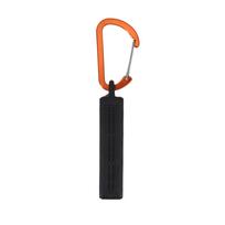 10 Hole Screwdriver Bit Holder Aluminum Rubber Storage Rack Portable Carabiner Multi Functional Drill Bit For Hardware Tool (Black,1PC)