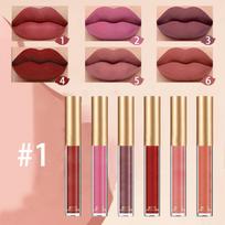 Long-lasting Liquid Lipstick, 6Pcs/Set – Matte Finish, Water-resistant & Sweat-proof for Everyday Wear One Size