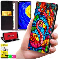 Etui Typu Portfel Do Xiaomi 15T - Pokrowiec Bluemoon Nadruk + Szkło 9H