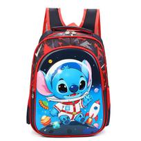 Disney Stitch kuprinė mergaitėms vaikams kuprinė mokyklinė krepšys personažo nešiojama krepšys rožinė reguliuojami peties dirželiai aukščiausios kokybės kelioninės kuprinės Lilo red