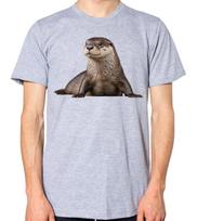 Ūdra T-shirt Vyrams Moterims Unisex Viršutinė dalis S
