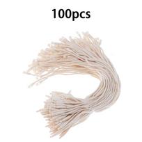 100pcs Hangtag Cord for Clothing Label Luggage Accessories Polyester Tag Ropes Bullet Heads Buckle Rope Gift Packaging Decor XJM
