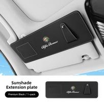 AAACN1 Car Sun Visor Extender Panel Anti-glare Blocking Board For Alfa Romeo Giulietta 159 Mito Giulia Stelvio 147 156 Tonale Brera juoda