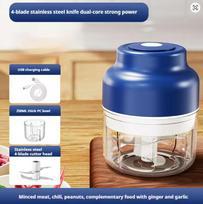 Electric Garlic Chopper Vegetable Chopper Meat Mincer Kitchen Children's Aid Mixer Food Processor Mini Kitchen Tools 250ml/320ml