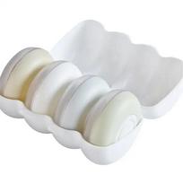 Portable Leak - proof Small Sub - bottle Airless Pump Cosmetic Container, Refillable, for Mini Travel, Silicone, Shower Gel balta