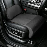 Pagamintas iš atminties putų automobilio sėdynės pagalvėlė Kvėpuojanti prailginta sėdynės pagalvėlė Universali transporto priemonėms juoda