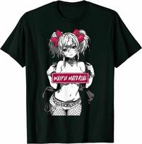 Retro Waifu Medžiaga Sey Anime Mergina Mielas Unisex Marškinėliai S