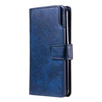 Odinis dėklas Samsung Galaxy S24 S25 S26 Ultra S23 FE S22 S20 S21 S10 Plus Note 10 20 9 5G Flip Kortelių lizdas Piniginė Telefono dėklas For S20 FE black