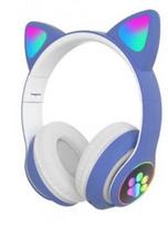 CM-01 Belaidės Cat Ear LED Over Ear 5.0 Bluetooth Dual Connection RGB Bass stereo triukšmą slopinančios ausinės su mikrofonu