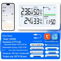 Smart WiFi Weather Station with Thermometer, Hygrometer & Alarm