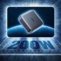 UGREEN 200W GaN Multi-Port PD Fast Charger with 1m Cable