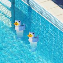 Solar Pool Chlorine Floater Duck-Shark Floating Chlorines Dispenser Solar Energy-Saving Night Light Chlorinator Dispenser For China Mainland