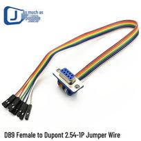 Jinneng DB9 moteriškas į DuPont laidą RS232 nuoseklusis duomenų testavimo laidas 80CM blue
