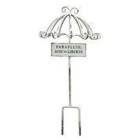 Distressed Finish Umbrella Flower Stand Rustic Metal Flower Holder Garden Decoration  Garden Use 9.45in