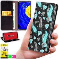 Etui Typu Portfel Do Xiaomi 15T - Pokrowiec Bluemoon Nadruk + Szkło 9H