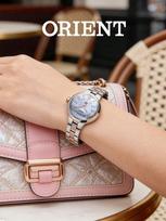 Orient Rose Gold Moteriškas kvarcinis laikrodis SWD02001W0 auksas