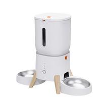 WiFi Smart Pet Feeder Automatic Cat Dog Food Dispenser 5L Large Capacity Dry Food Freeze-Dried Compatible Timer (White,5L-L) balta