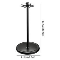 Kitchen Utensil Holder With 8 Hooks Spoon Organizer 360-degree Rotation Counter Utensil Holder For Stirring Rod Home Restaurant juoda