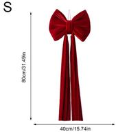 Giant Bow For Christmas Tree Large Reusable Ornament Giant Christmas Tree Bow For Indoor Home Door Front Staircase Fence