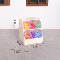 Mini Cartoon Flip-Top Candy Storage Box & Play Toy Cabinet