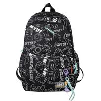 Nauja miela Doodle Street berniukų mergaičių kuprinė koledžo krepšys laisvalaikio mados sportinė kuprinė vyrams, moterims 43CM*30CM*19CM