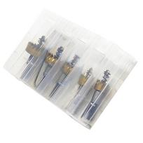 Karbido antgalis HSS skylių pjovimo grąžtų rinkinys nerūdijančio plieno metalo medžio pjovimo įrankis 16-30 mm spynoms montuoti 5Pcs/Set auksas