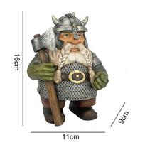 1 vnt. Vikingų Gnomo Nykštuko Statulėlė Dervos Amatai Sodo Skulptūra Sodo Kiemo Menui Lauko Statula Kiemo Vejos Dekoracija