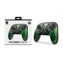 Switch Pro Controller, Wireless Switch Controllers for Switch/Lite/OLED, Remote Gamepad Controller with NFC/6-Axis Gyro/Rumble/Turbo/Macro Functions 11*15*6cm juoda/žalia