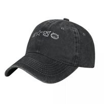 U2 - Zoo TV Simboliai - Balta Reglaninė Be Rankovių Kepuraitė Medvilninės Kepurės Kaubojiškos Kepurės Unisex Adjustable juoda