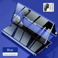 Magnetinis Anti-Peep Privatumo Dėklas Huawei Honor 90 100 Pro GT su Kameros Lęšio Apsauginiu Dangteliu Honor 90 GT mėlyna