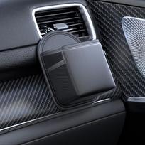 Pu Leather Car Phone Holder Mount Air Vent Hanging Storage Box Car Phone Bag Key Glasses Debris Organizer Support Accessories
