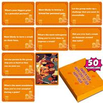50pcs Creative Adult Drinking Cards Fun Icebreaker Game for Parties Dinner Team Building