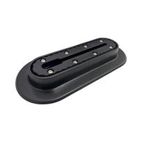 Universals Plastic Kayak Mounting Base Rail Attachments Kayak Rail System PVC Base for Placing Fixed Navigation 1 black