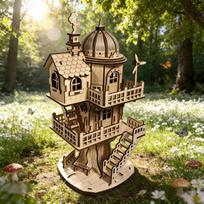 1 Wooden DIY Treehouse Creative 3D Puzzle Ideal as a holiday present plus home decor. great for daily use perfect for gifting balta